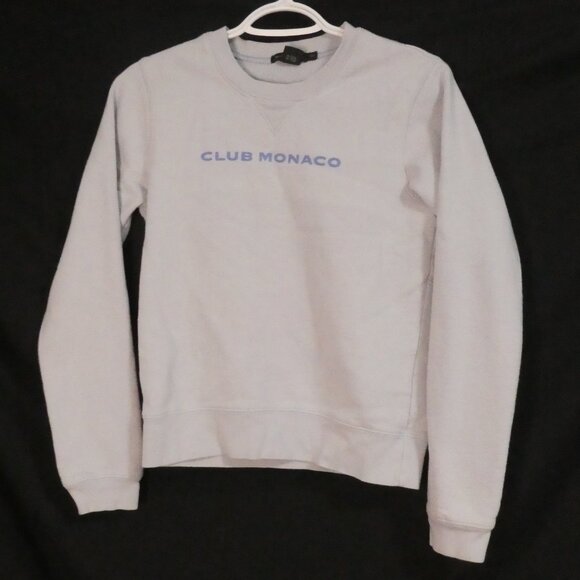 Club Monaco Tops - VTG CLUB MONACO | small | Light Blue Branded Sweatshirt | Made In Canada 🟥🍁🟥